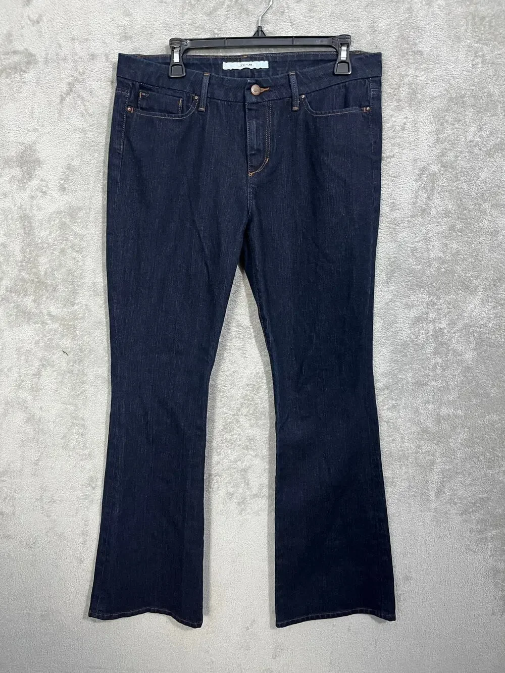Joes Jeans Size 31x33 Womens Flare Leg Dark Wash Mid Rise Tall Preppy Work Wear